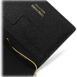 Tom Ford - T Line Folding Money Clip Card Holder - Tom Ford Exclusive Luxury Collection - Avvenice