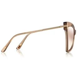 Tom Ford - Tallulah Sunglasses - Butterfly Acetate Sunglasses - Beige - FT0767 - Sunglasses - Tom Ford Eyewear - Avvenice