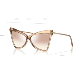 Tom Ford - Tallulah Sunglasses - Butterfly Acetate Sunglasses - Beige - FT0767 - Sunglasses - Tom Ford Eyewear - Avvenice