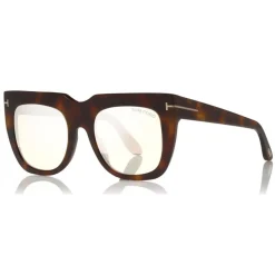 Tom Ford - Thea Sunglasses - Square Acetate Sunglasses - Havana Pink - FT0687 - Sunglasses - Tom Ford Eyewear - Avvenice