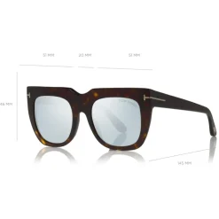 Tom Ford - Thea Sunglasses - Square Acetate Sunglasses - Havana - FT0687 - Sunglasses - Tom Ford Eyewear - Avvenice