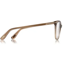 Tom Ford - Thin Cat-Eye Optical Glasses - Cat-Eye Optical Glasses - Opal Honey - FT5513 - Optical Glasses - Tom Ford Eyewear - Avvenice