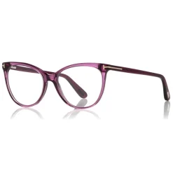 Tom Ford - Thin Cat-Eye Optical Glasses - Cat-Eye Optical Glasses - Violet - FT5513 - Optical Glasses - Tom Ford Eyewear - Avvenice