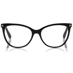 Tom Ford - Thin Cat-Eye Optical Glasses - Cat-Eye Acetate Optical Glasses - Black - FT5513 - Optical Glasses - Tom Ford Eyewear - Avvenice