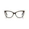 Tom Ford - Thin Cat-Eye Optical Glasses - Cat-Eye Optical Glasses - Dark Havana - FT5513 - Optical Glasses - Tom Ford Eyewear - Avvenice