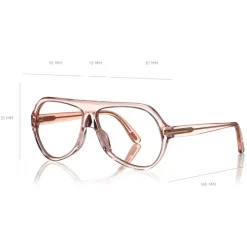 Tom Ford - Thomas Opticals Sunglasses - Pilot Style Sunglasses - Pink White - FT0732-O - Sunglasses - Tom Ford Eyewear - Avvenice