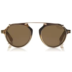 Tom Ford - Tom N.15 Sunglasses - Real Buffalo Horn Style Sunglasses - Brown - FT5561-P-B - Sunglasses - Tom Ford Eyewear - Avvenice