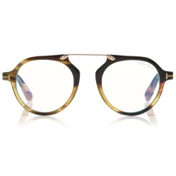 Tom Ford - Tom N.15 Sunglasses - Real Buffalo Horn Style Sunglasses - Brown - FT5561-P-B - Sunglasses - Tom Ford Eyewear - Avvenice