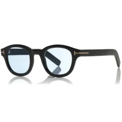 Tom Ford - Tom N.13 Sunglasses - Real Horn Squared Sunglasses - Dark Brown - FT5499-P - Sunglasses - Tom Ford Eyewear - Avvenice