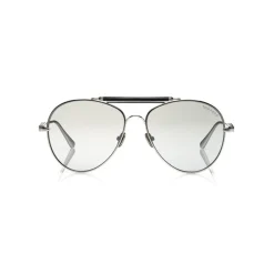 Tom Ford - Tom N.16 Sunglasses - Pilot Style Sunglasses - Silver - FT0704-P - Sunglasses - Tom Ford Eyewear - Avvenice