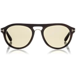 Tom Ford - Tom N.3 Sunglasses - Real Horn Optical Frame Sunglasses - Green Horn - FT5438-P - Sunglasses - Tom Ford Eyewear - Avvenice