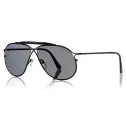 Tom Ford - Tom N.6 Sunglasses - Aviator Sunglasses - Black - FT0489-P - Sunglasses - Tom Ford Eyewear - Avvenice