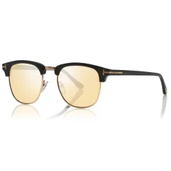 Tom Ford - Tom N.17 Sunglasses - Square Style Sunglasses - Black - FT0705-P - Sunglasses - Tom Ford Eyewear - Avvenice