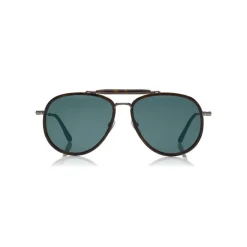 Tom Ford - Tripp Sunglasses - Pilot Shape Sunglasses - Dark Havana - FT0666 - Sunglasses - Tom Ford Eyewear - Avvenice