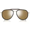 Tom Ford - Tripp Sunglasses - Pilot Shape Sunglasses - Black Gold - FT0666 - Sunglasses - Tom Ford Eyewear - Avvenice
