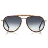 Tom Ford - Tripp Sunglasses - Pilot Shape Sunglasses - Havana Blue - FT0666 - Sunglasses - Tom Ford Eyewear - Avvenice