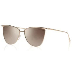 Tom Ford - Veronica Sunglasses - Cat-Eye Acetate Sunglasses - Rose Gold Brown - FT0684 - Sunglasses - Tom Ford Eyewear - Avvenice