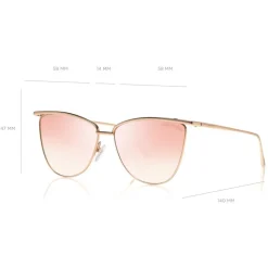 Tom Ford - Veronica Sunglasses - Cat-Eye Acetate Sunglasses - Pink - FT0684 - Sunglasses - Tom Ford Eyewear - Avvenice