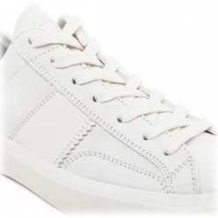 Tom Ford - White and Beige Calf Leather Low Top Sneakers - Tom Ford Exclusive Luxury Collection - Avvenice