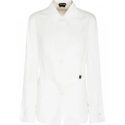 Tom Ford - White Cotton Blend Shirt - Tom Ford Exclusive Luxury Collection - Avvenice