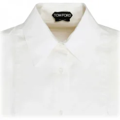 Tom Ford - White Cotton Blend Shirt - Tom Ford Exclusive Luxury Collection - Avvenice