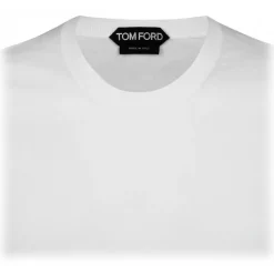 Tom Ford - White Crew Neck T-Shirt - Tom Ford Exclusive Luxury Collection - Avvenice