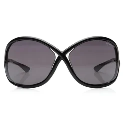 Tom Ford - Whitney Sunglasses - Oversized Round Acetate Sunglasses - FT0009 - Black - Tom Ford Eyewear - Avvenice