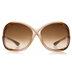 Tom Ford - Whitney Sunglasses - Oversized Round Acetate Sunglasses - FT0009 - Havana - Tom Ford Eyewear - Avvenice