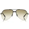 Tom Ford - Wilder Sunglasses - Pilot Acetate Sunglasses - FT0644 - Black Grey - Tom Ford Eyewear - Avvenice