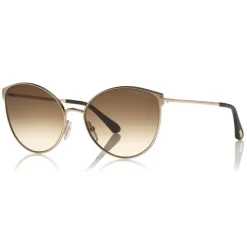 Tom Ford - Zeila Sunglasses - Round Metal Sunglasses - Rose Gold - FT0654 - Sunglasses - Tom Ford Eyewear - Avvenice