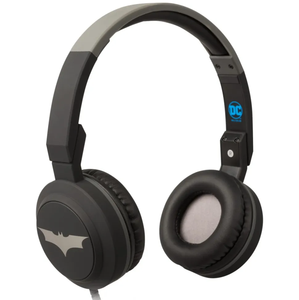 Tribe - Batman - DC Comics - Headphones with Foldable Microphone - 3.5 mm Jack - Smartphone, PC, PS4, Xbox - Avvenice