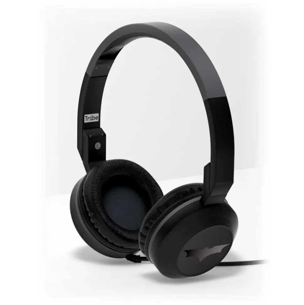 Tribe - Batman - DC Comics - Headphones with Foldable Microphone - 3.5 mm Jack - Smartphone, PC, PS4, Xbox - Avvenice