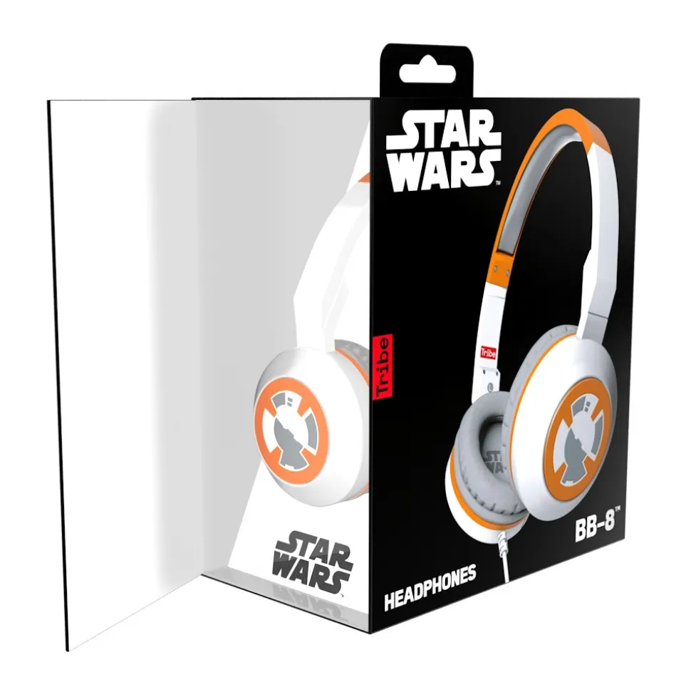 Tribe - BB-8 - Star Wars - Episodio VII - Headphones with Foldable Microphone - 3.5 mm Jack - Smartphone, PC, PS4 and Xbox - Avvenice