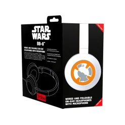 Tribe - BB-8 - Star Wars - Episodio VII - Headphones with Foldable Microphone - 3.5 mm Jack - Smartphone, PC, PS4 and Xbox - Avvenice