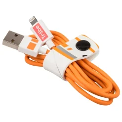 Tribe - BB-8 - Star Wars - Lightning USB Cable - Data Transmission and Charging for Apple, iPhone - MFi Certified - 120 cm - Avvenice