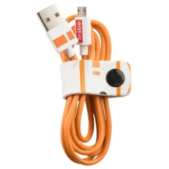 Tribe - BB-8 - Star Wars - Micro USB Cable - Data Transmission and Charging for Android, Samsung, HTC, Nokia, Sony - 120 cm - Avvenice