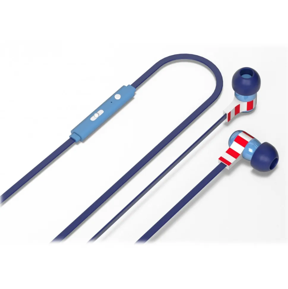 Tribe - Captain America - Marvel - Earphones with Microphone and Multifunctional Command - Smartphone - Avvenice
