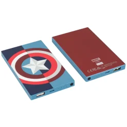 Tribe - Captain America - Marvel - USB Portable Charger - Power Bank - 4000 mAh - iPhone, iPad, Tablet, Smartphone - Avvenice