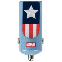 Tribe - Captain America - Marvel - Car Charger - Fast Car Charge - USB Charger - iPhone, iPad, Tablet, Samsung, Smartphone - Avvenice