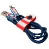 Tribe - Captain America - Marvel - Lightning USB Cable - Data Transmission and Charging Apple, iPhone - MFi Certified - 120 cm - Avvenice