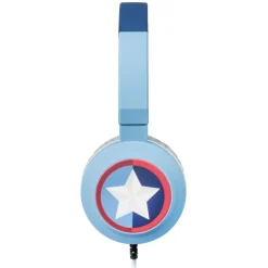 Tribe - Captain America - Marvel - Headphones with Foldable Microphone - 3.5 mm Jack - Smartphone, PC, PS4 and Xbox - Avvenice