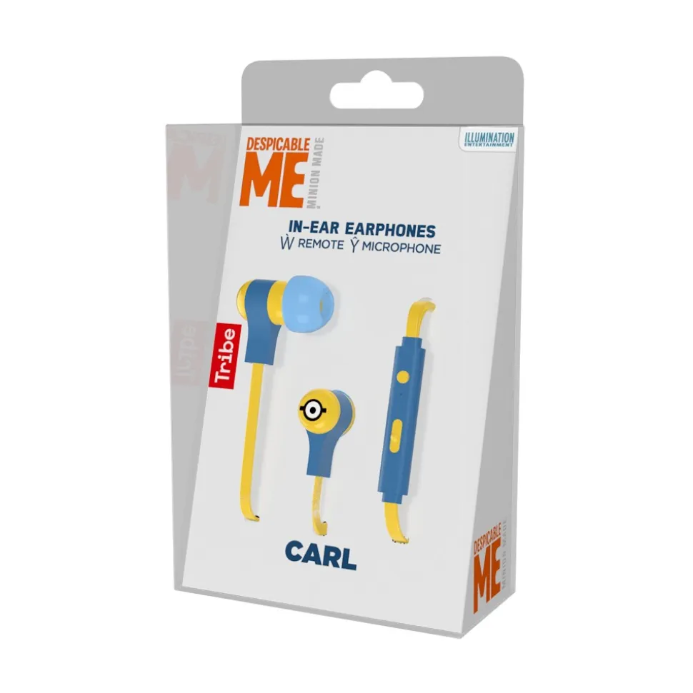 Tribe - Carl - Minions - Despicable Me - Earphones with Microphone and Multifunctional Command - Smartphone - Avvenice