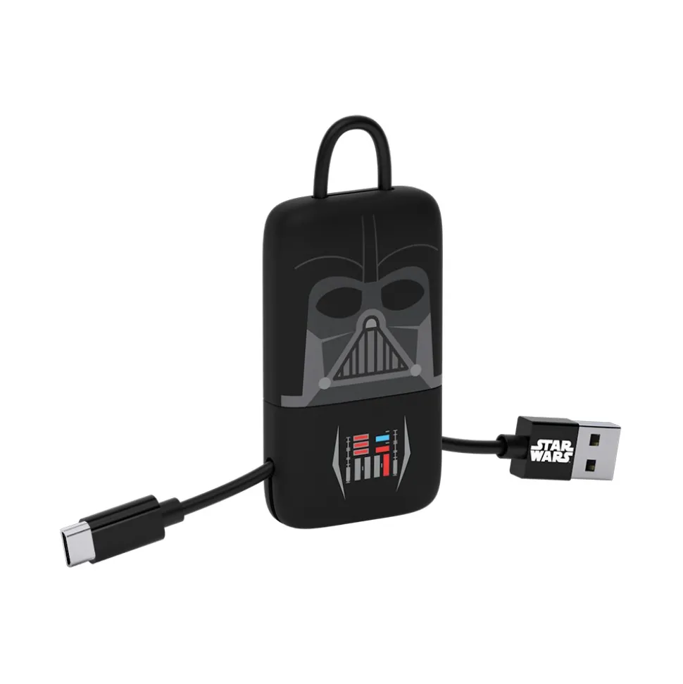Tribe - Darth Vader - Star Wars - Micro USB Cable - Keychain - Data and Charging for Android, Samsung, HTC, Nokia, Sony - 22 cm - Avvenice