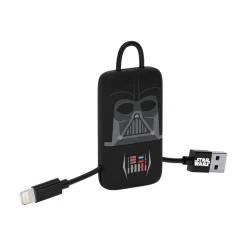 Tribe - Darth Vader - Star Wars - Lightning USB Cable - Keychain - Data and Charging for Apple, iPhone - MFi Certified - 22 cm - Avvenice
