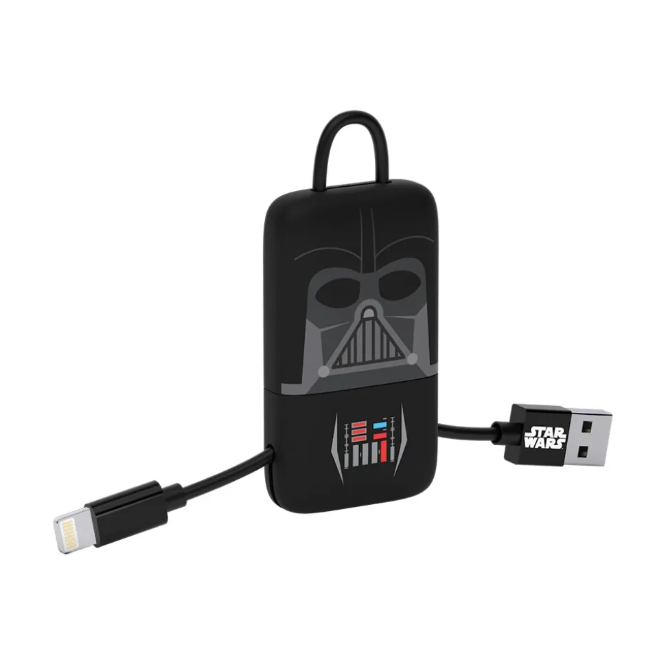 Tribe - Darth Vader - Star Wars - Lightning USB Cable - Keychain - Data and Charging for Apple, iPhone - MFi Certified - 22 cm - Avvenice
