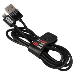 Tribe - Darth Vader - Star Wars - Lightning USB Cable - Data Transmission and Charging Apple, iPhone - MFi Certified - 120 cm - Avvenice