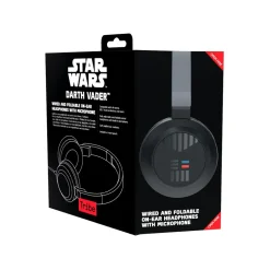 Tribe - Darth Vader - Star Wars - Episodio VII - Headphones with Foldable Microphone - 3.5 mm Jack - Smartphone, PC, PS4, Xbox - Avvenice
