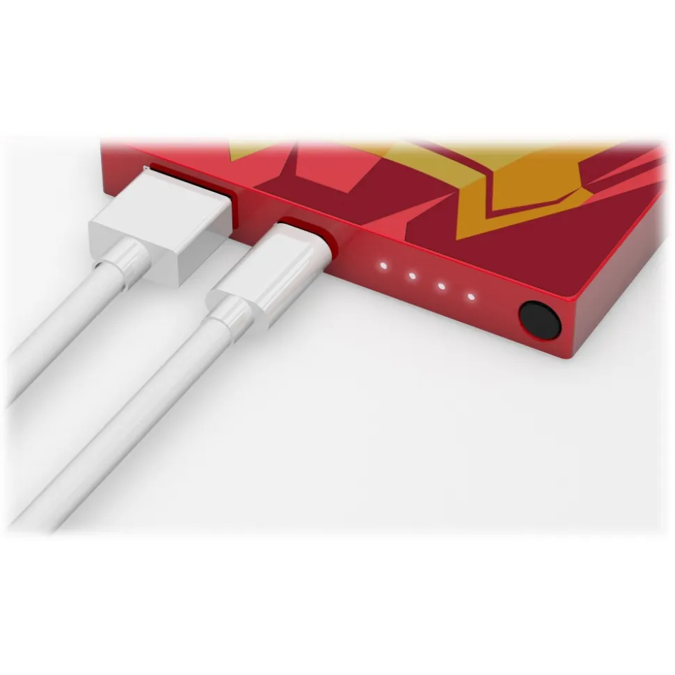 Tribe - Iron Man - Marvel - USB Portable Charger - Power Bank - 4000 mAh - iPhone, iPad, Tablet, Smartphone - Avvenice