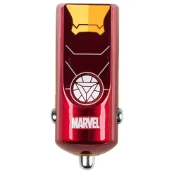 Tribe - Iron Man - Marvel - Car Charger - Fast Car Charge - USB Charger - iPhone, iPad, Tablet, Samsung, Smartphone - Avvenice