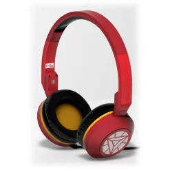 Tribe - Iron Man - Marvel - Headphones with Foldable Microphone - 3.5 mm Jack - Smartphone, PC, PS4 and Xbox - Avvenice